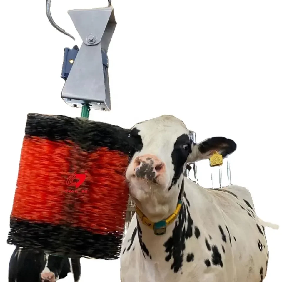 

New Arrival Rotary Blue Electric Cow Brush Automatic Comfortable Cattle Used Cattle Cow Cleaning Brush