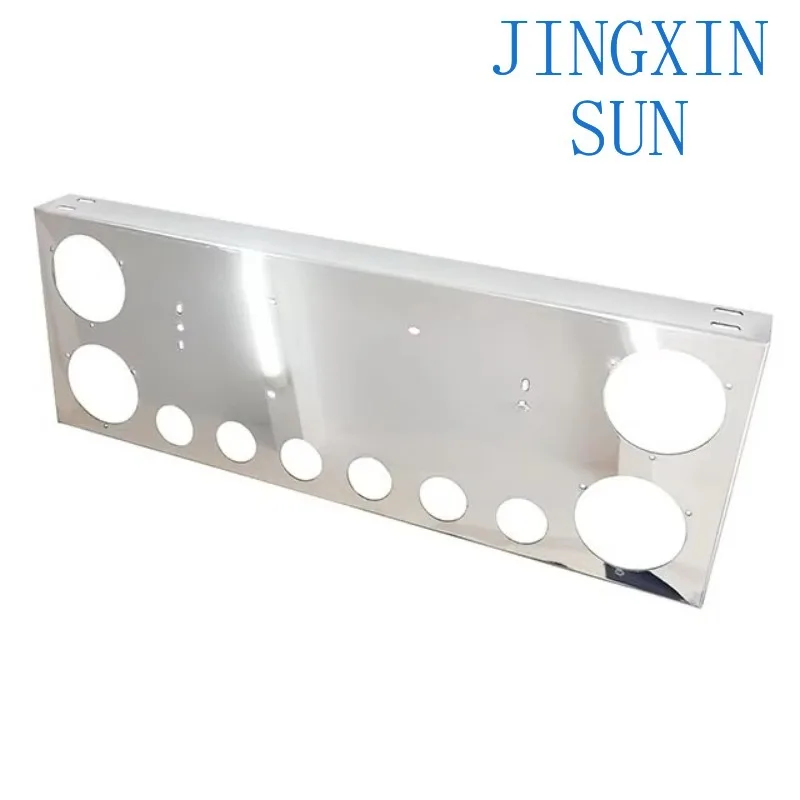 Steel Rear Center Tail Light Panel with 4