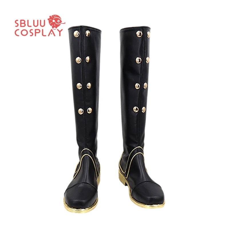 SBluuCosplay Gioco FGO Emiya Shirou Scarpe Cosplay Stivali su misura per feste di Halloween