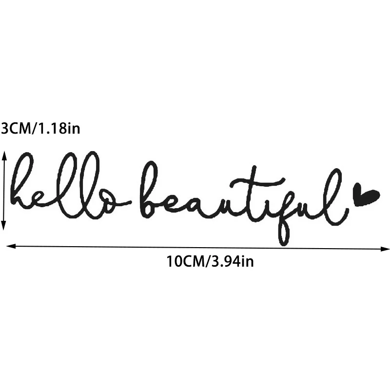 Espelho retrovisor do carro decalque engraçado citações adesivos decoração interior decalques de vinil à prova dwaterproof água acessórios do carro presentes