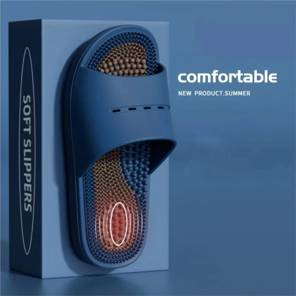 

Домашние тапочки из ПВХ для мужчин и женщин, противоскользящие массажные тапочки для акупунктурных точек, мужские Chinelos Macios Hausschuhe Chinelo Feminino Masculino