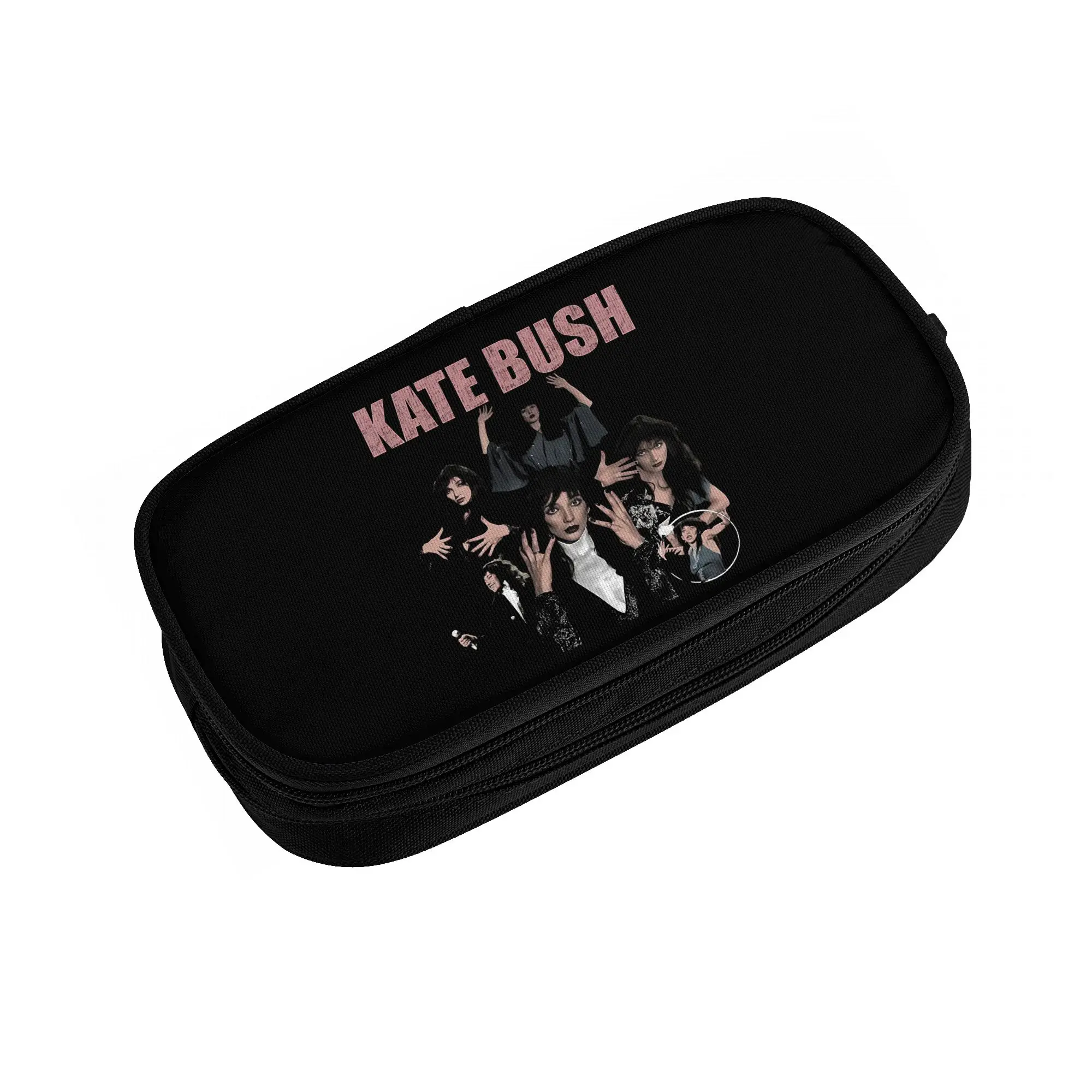 Kawaii Kate Bush English Singer  Pencil Case for Girls Boys Big Capacity Catherine Bush  Pencil Pouch School Accessories