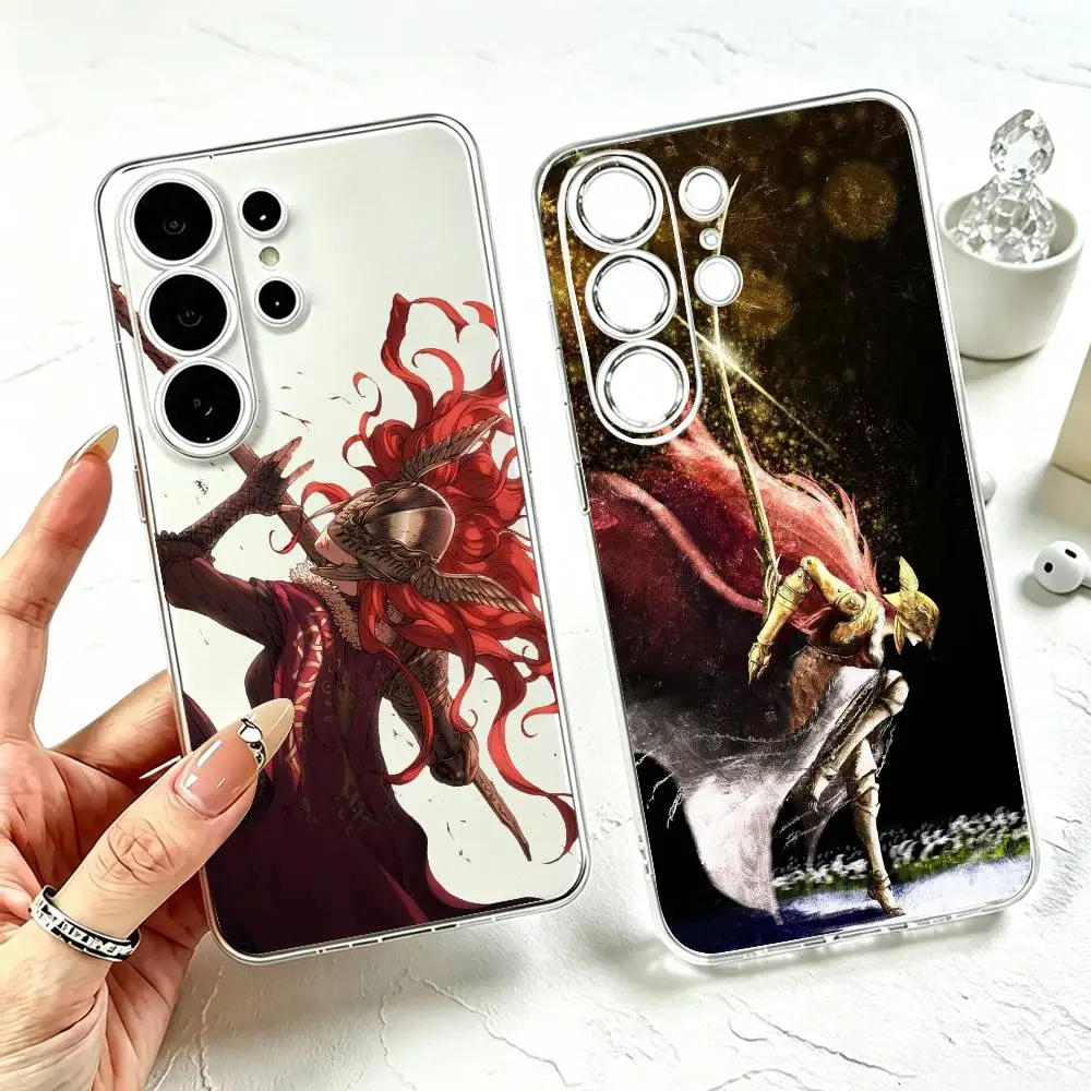 E-Elden-Rings Malenia Game  Phone Case For Samsung S25,S24,S21,S22,S23,S30,Ultra,S20,Plus,Fe Transparent Cover