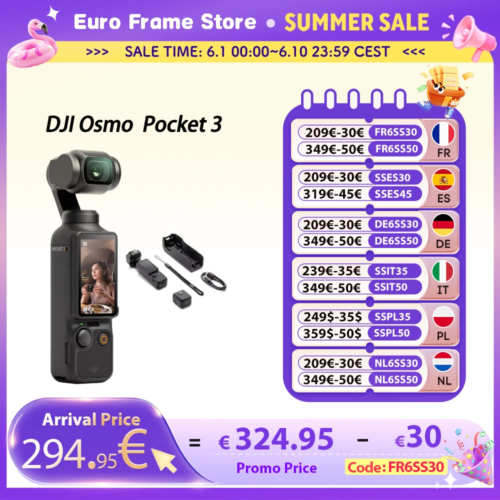 DJI Osmo Pocket 3 Powerful 1-Inch Sensor 4K/120fps  2-Inch Rotatable Touchscreen original Osmo Pocket 3
