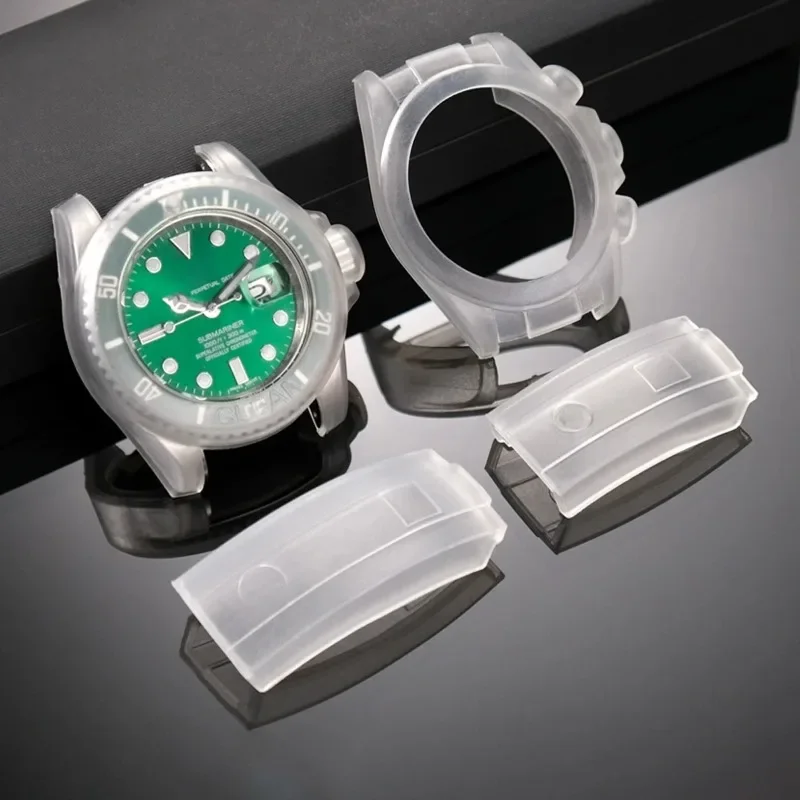 Watch Protective Case Transparent Scratch-proof Waterproof Silicone Protactive Film for Rolex Water Ghost DayTona 40mmWatch Case