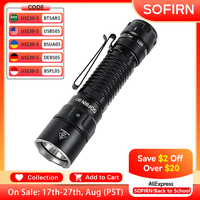 Sofirn New SK1 1300lm Tactical Flashlight SFT25R LED Light 18650 USB C Rechargeable 479m EDC Torch IP68 Lamp with Dual Switch