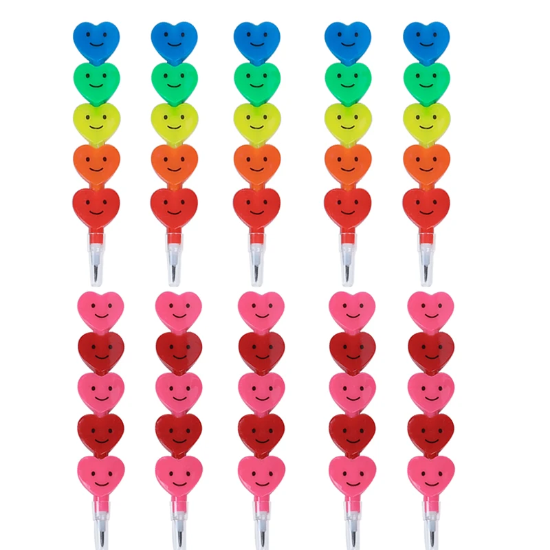 Bloques de construcción de piruletas, crayón/lápiz de grafiti para niños, recuerdos de fiesta de cumpleaños, regalos para estudiantes de regreso a la escuela, 5 uds.