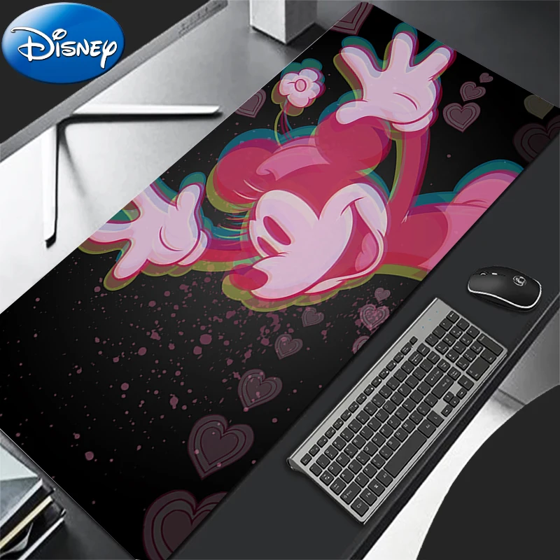 Alfombrilla de ratón para juegos, alfombrilla de ratón con flores rosas para ordenador, alfombrilla de escritorio Kawaii m-minnie, alfombrilla para teclado de Anime, accesorios para jugadores, alfombrilla de mesa