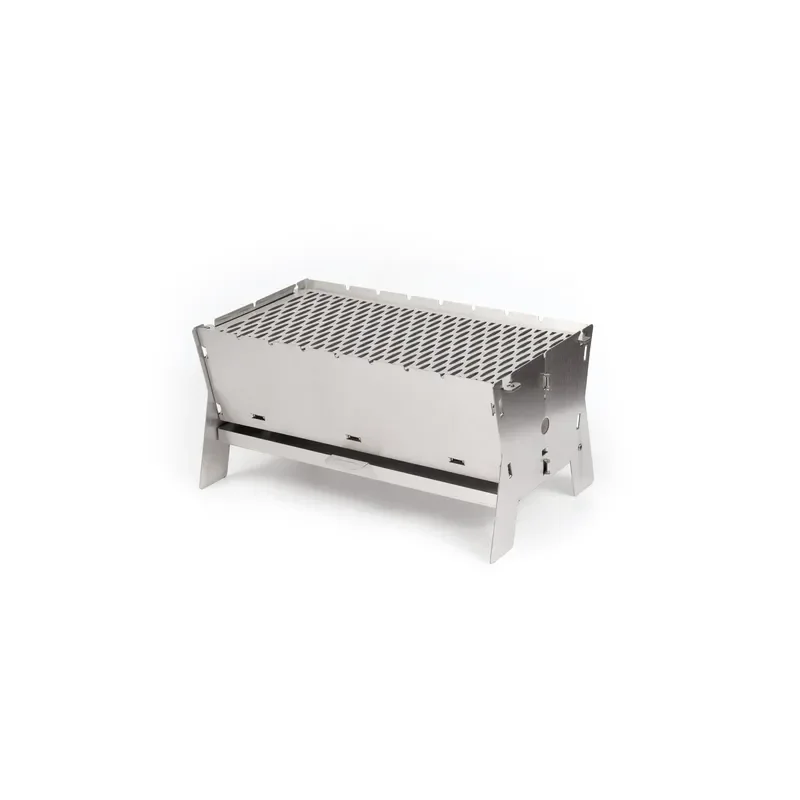 Portable Stainless Steel Folding Camping Stove Outdoor Multi Purpose Firewood Grill Bonfire Pit for Hiking BBQ Cooking Gear