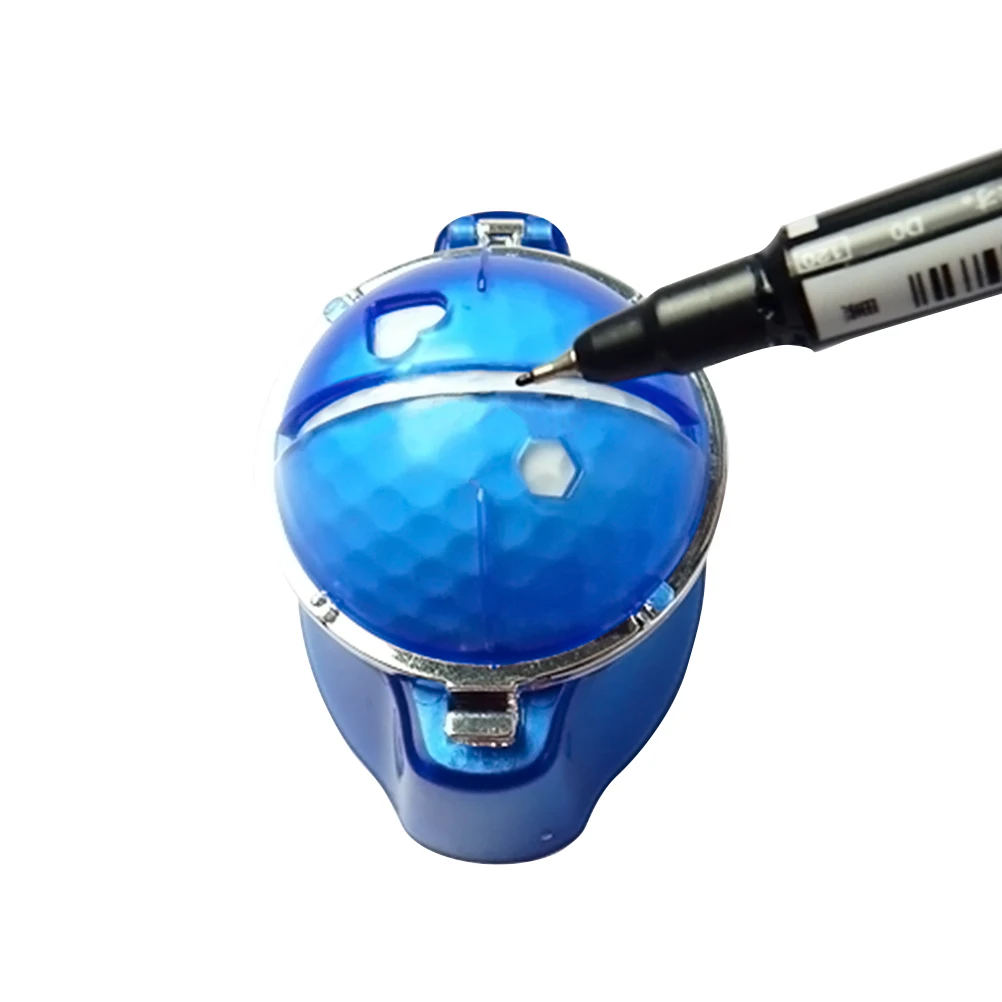 

Golf Ball Liner Drawing Tool Marker Pen Durable Plastic Portable Clip Design Easy Mark Line Front Back Increase Success Rate