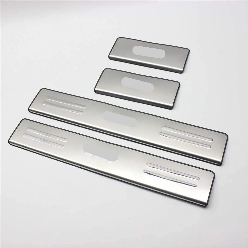 

Stainless Steel Inner Outer Door Sill Scuff Plate Guard Sills Protector Trim For Jeep Grand Cherokee 2011-2021