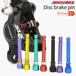 JSHOUBIKE Bicycle Titanium Bolt Disc Brake Caliper Bolt Fixing Pin Inserted Into Caliper Hexagonal Screw Fixing Bicycle Parts
