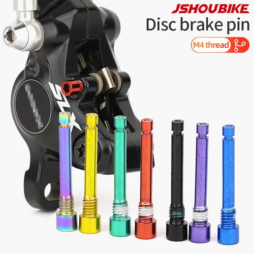 Imagen 1 del producto JSHOUBIKE-perno de acero para bicicleta, pinza de freno de disco, pasador de fijación insertado en pinza, tornillo Hexagonal, piezas de fijación para bicicleta