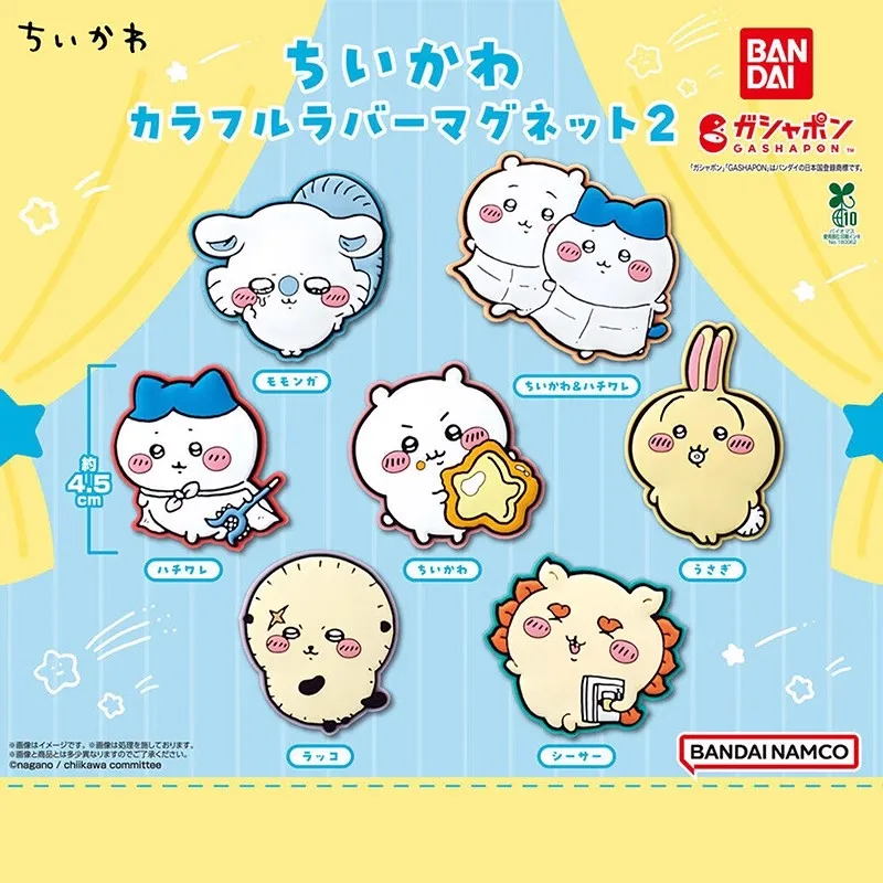 

Bandai Original 7Pcs Gashapon ちいかわ マグネット2 Toys For Kids Gift Collectible Model Ornaments