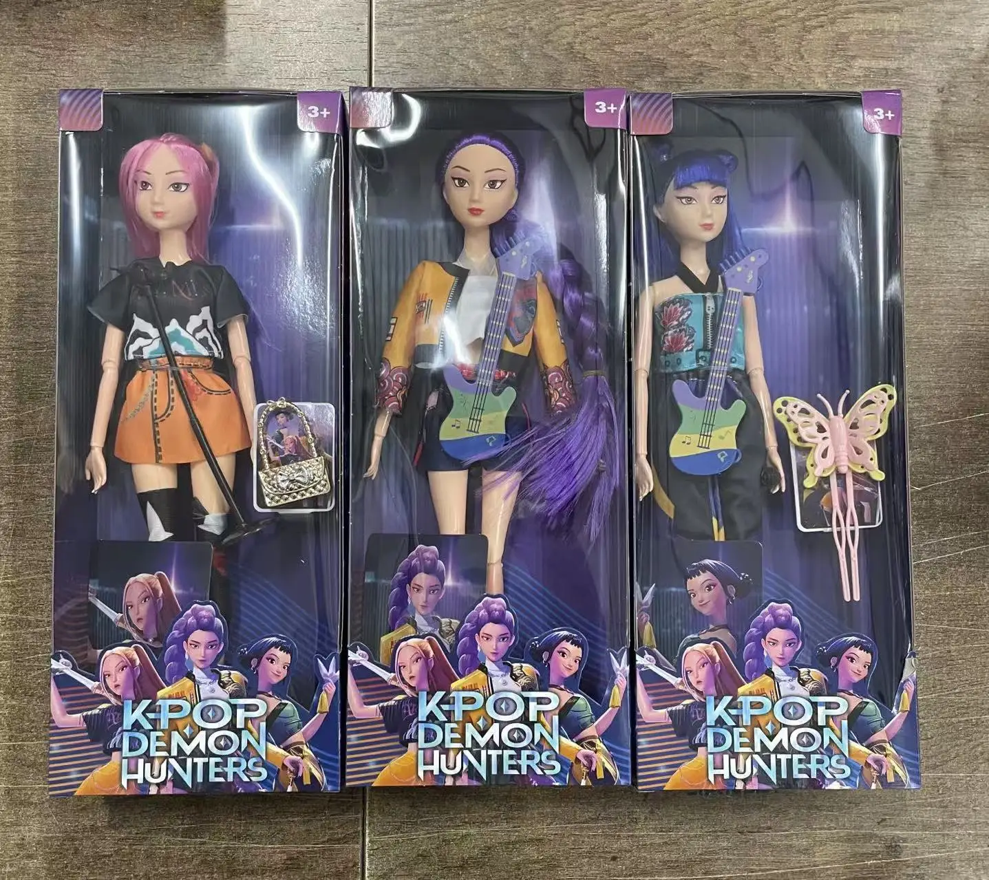 2026 New K-pop Demon Hunters Rumi Mira Zoey Sussy New Hot Action Figurine BJD Doll Collectible Toy Gift for Fans