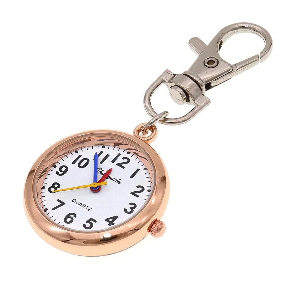 Cute Watch Kids Girls Boy KeyringWatch Pocket Pendant Key Ring Chain Quartz Bag Watch