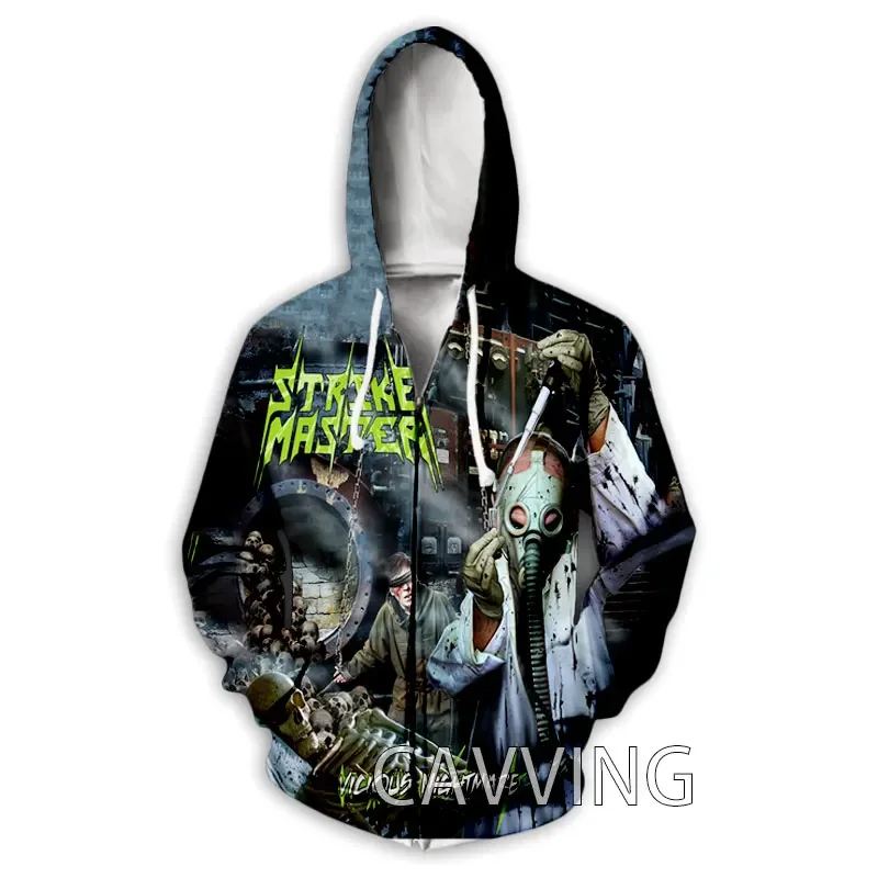 New Fashion 3D Print  STRIKE MASTER Band   Zipper Hoodies Zip Up Hooded Sweatshirts Harajuku Hoodie Hip Hop Sweatshirts