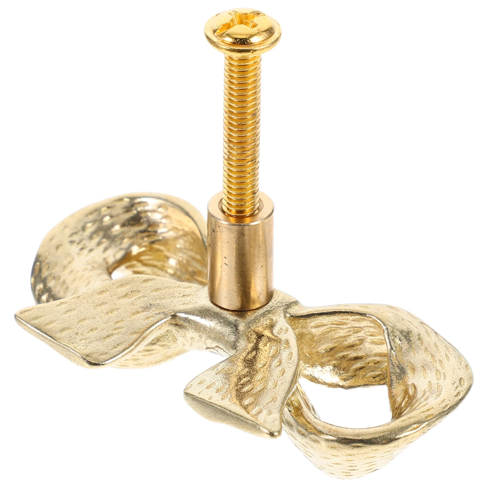 

Durable Brass Door Handle Bowknot Design Nordic Style Gold Brass Pulls Decorative Cabinet Handles Vintage Home Decor