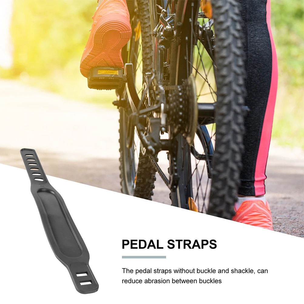 

2pcs Fitness Bike Pedal Straps Adjustable Cycling Footrest Gym Exercise Rubber Accessories Workouts Home Use Lightweight