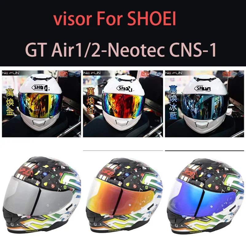 Helmet Visor for SHOEI GT Air Neotec CNS-1 TC-5 TC-9 GT Air 2 Helmet Shield Uv Cut Casco Moto Face Shield Visera Windshield
