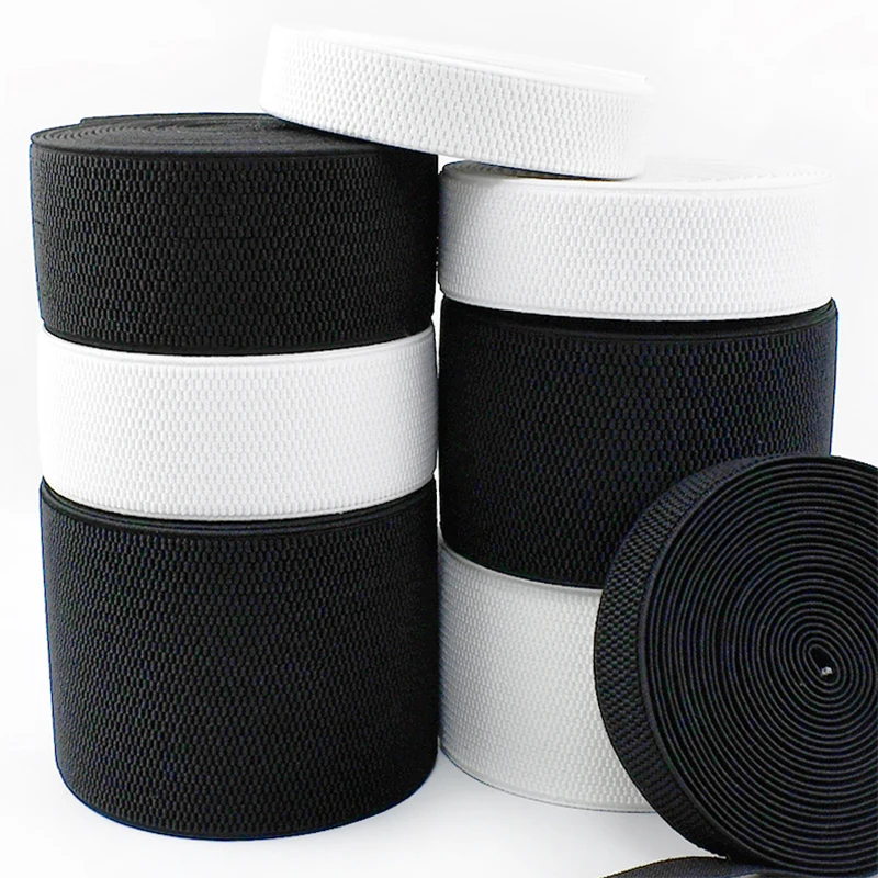 

1/2/3/5Meters 25-100mm Nylon Elastic Band Garment Waistband Stretch Webbing Tapes Pants Belt Rubber Bands DIY Sewing Accessories
