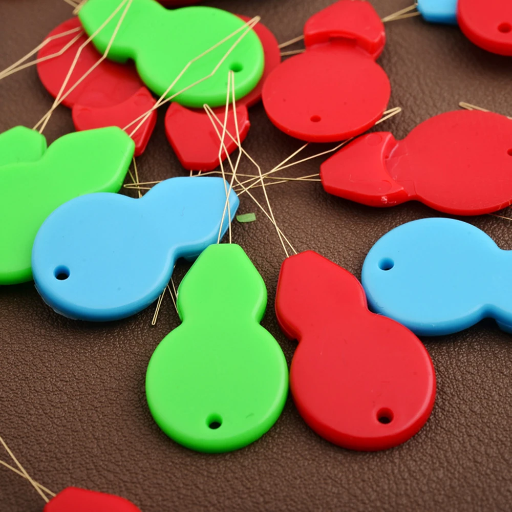 10/50/100 個ホーム DIY 弓ステッチ挿入ハンドマシン縫製ツール針糸通し器