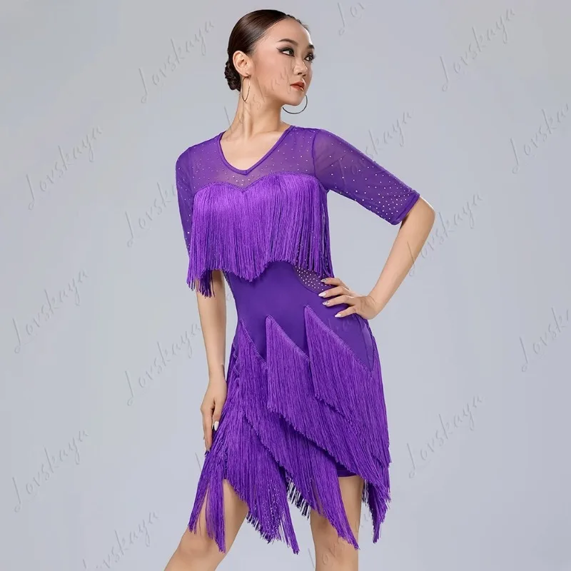 

Новое платье для латиноамериканских танцев – платье для соревнований по румбе в национальном стандарте для выступлений