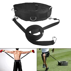 Resistance Band Power Strength Dragging Rope Gym Waist Belt for Pulling Sled