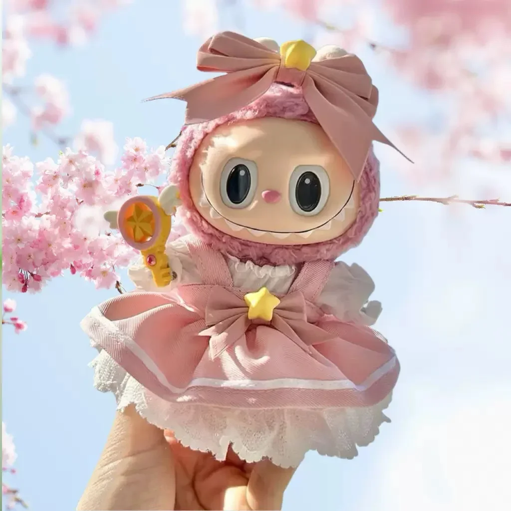 

Для 3.0 labubu V1 V2 V3 Kawaii Sakura юбка принцессы платья для Ropa 15/17 см Labubu Idol куклы юбка кукольная одежда одежда