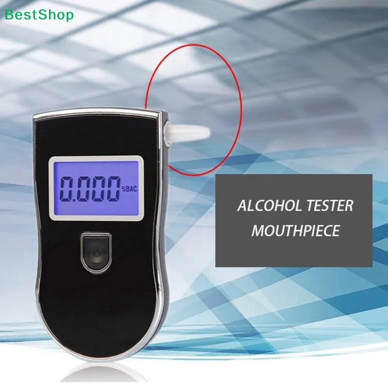 ★10/20/50Pcs Digital Breath Alcohol Tester Breathalyzer Mouthpiece For Alcohol Tester AT-818 Accessories