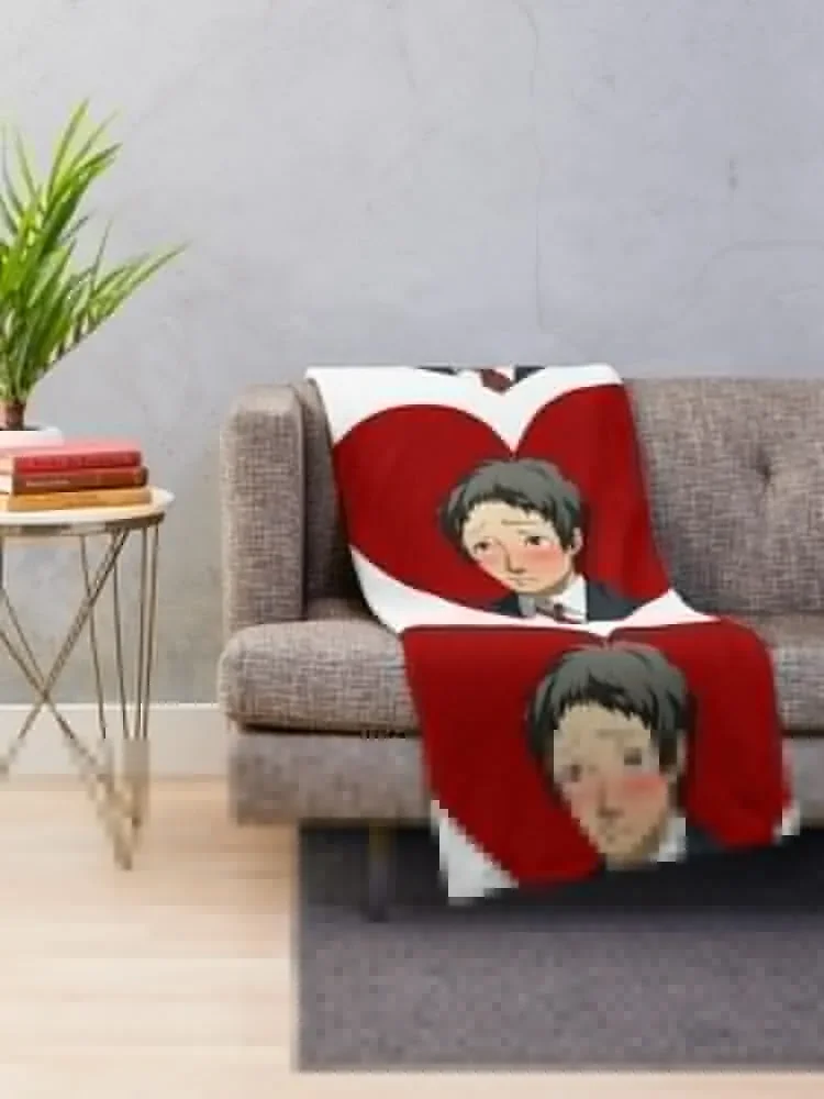 Tohru Adachi Portrait (Blushing Heart) Throw Blanket Decorative Sofa Decorative Throw Softest Soft Blankets