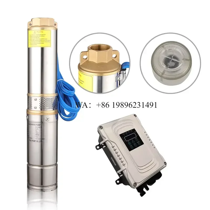 Wmwmnu for Thai 2 Inch Outlet Solar Borehole Pump for Well 1hp DC Submersible Irrigation Water Pump Solar Power System
