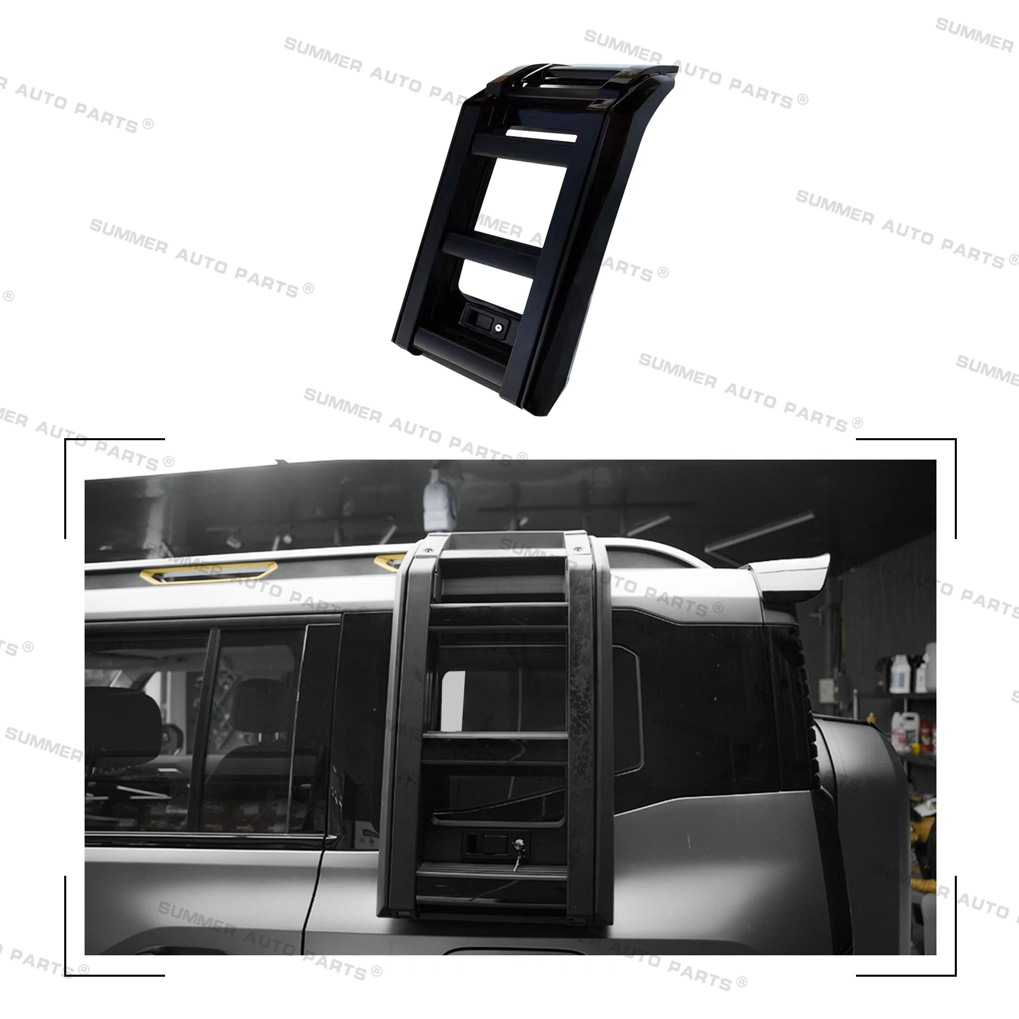 

XDS Самые продаваемые аксессуары для бездорожья, универсальная регулируемая складная подъемная защитная лестница на крыше, автомобильная боковая лестница для реактивной съемки