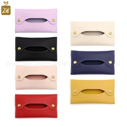 Mini Japanese style pu leather tissue bag tissue box living room bathroom tissue organizer car tissue wet towel box