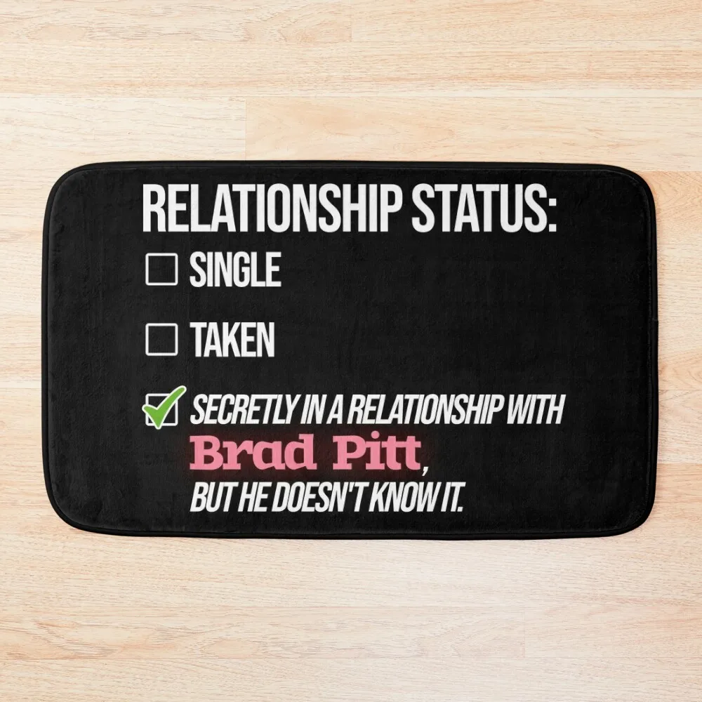 

Relationship with Brad Pitt Bath Mat Bath Rugs Kitchens Anti Slip Bath Stickers Slip-Resistant Mat