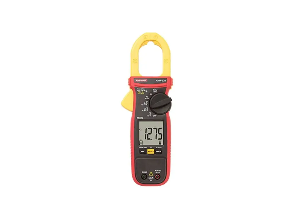 AMP-220 True-RMS 600A AC/DC Clamp Meter