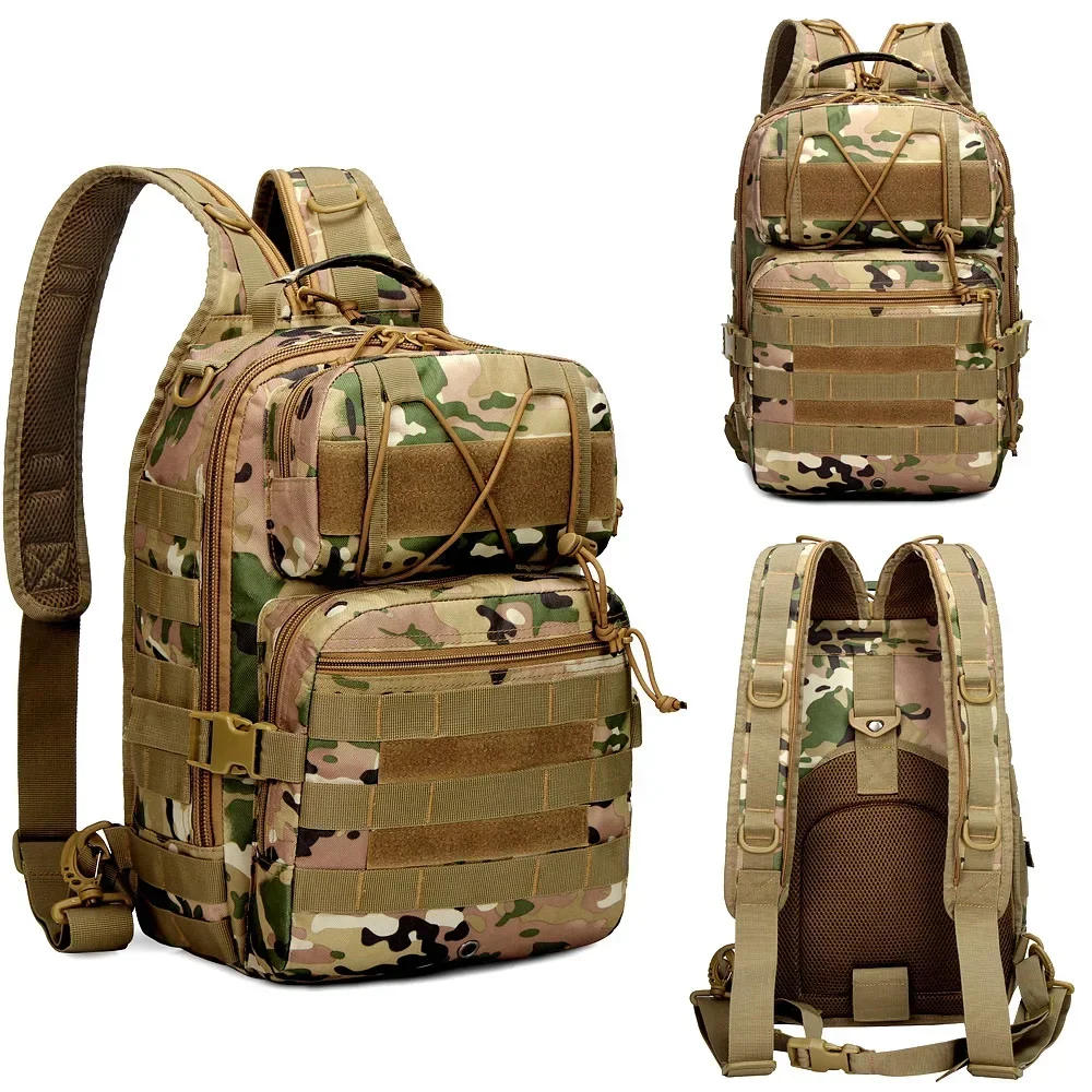 Multifunctional Sports Outdoor Tactical Army Camouflage Chest Bag Shoulder Backpack Cycling Travel Backpack