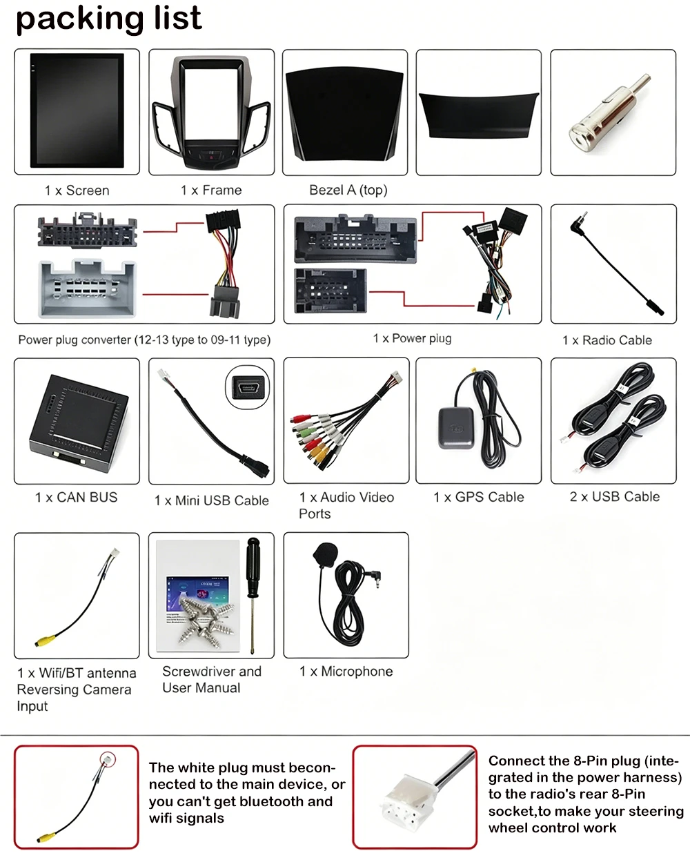 Wireless Android Auto Carplay Car Radio For Ford Fiesta MK7 2009-2016 Head Unit  MultimediaGPS Video Navigation Carplay