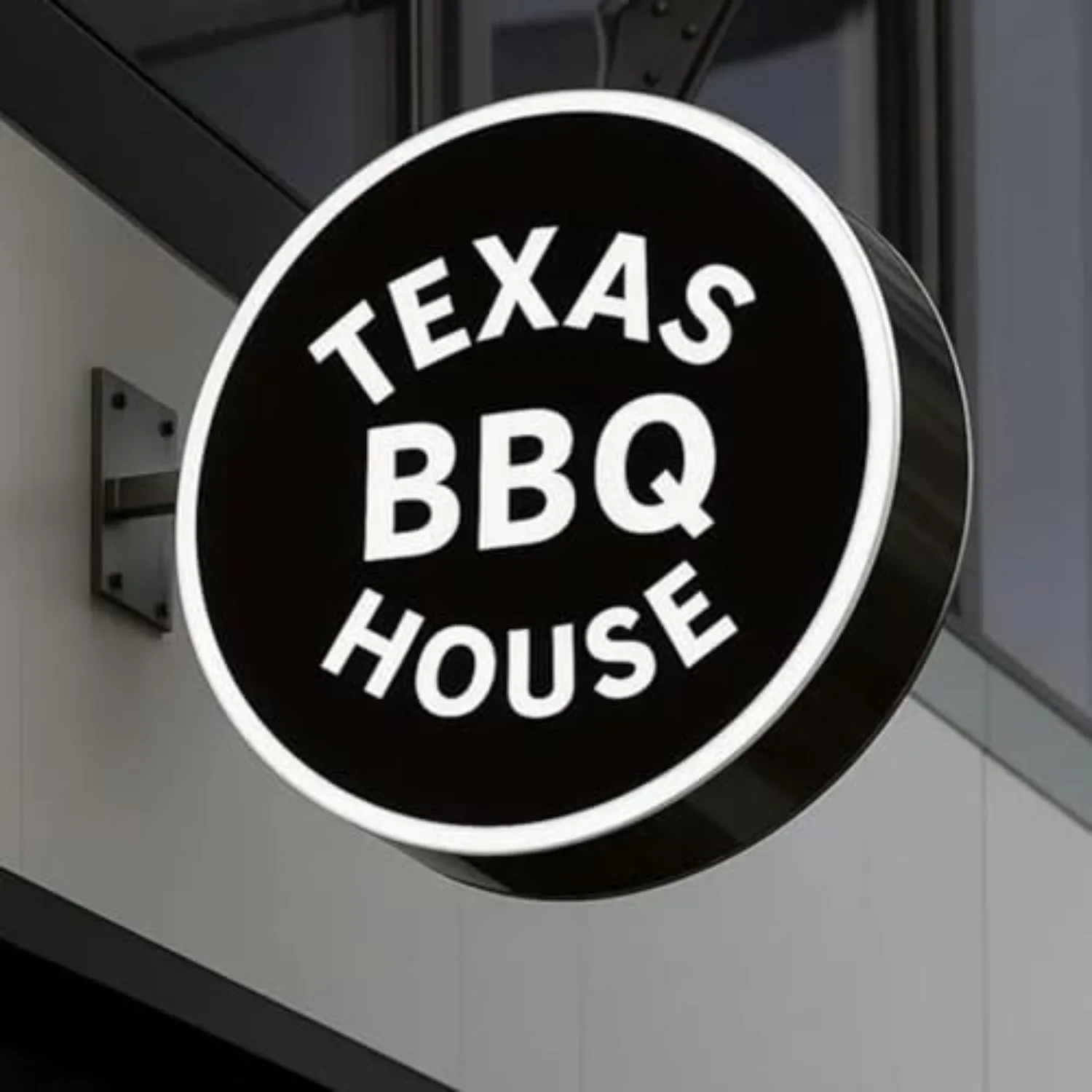 Custom Lightbox Logo Sign for Business, Outdoor Round LED Sign Personalized | for Shop Salons Cafes Bar Restaurant