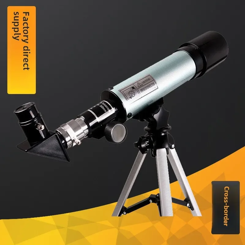 60x50 Children's Astronomy Telescope High Definition Outdoor Camping Mountain Climbing Monoculars for Star-moon Viewing