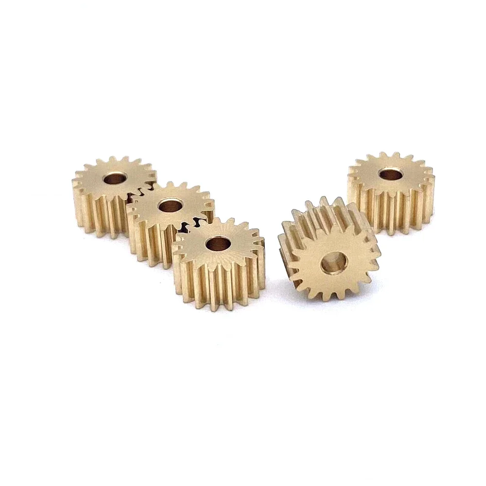 5PCS 0.4M 16/17/18/19/20/21/22 Teeth Copper Small Spur Gear 1.5/2/3/4mm Bore 4mm Thickness