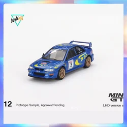 Mini Gt Car Model 1/64 Subaru Impreza Winged Leopard WRC Winner cars model alloy champion limited ecition boy collection gift