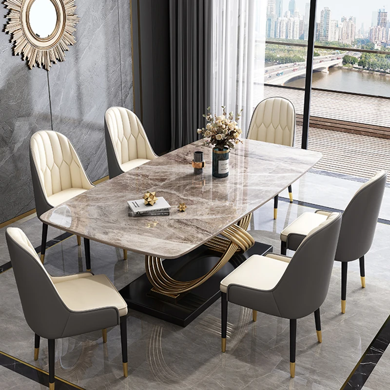 

Newclassic Restaurant Dining Tables Italian Center Entryway Modern Coffee Tables Marble Office Mesas De Jantar Home Furnitures