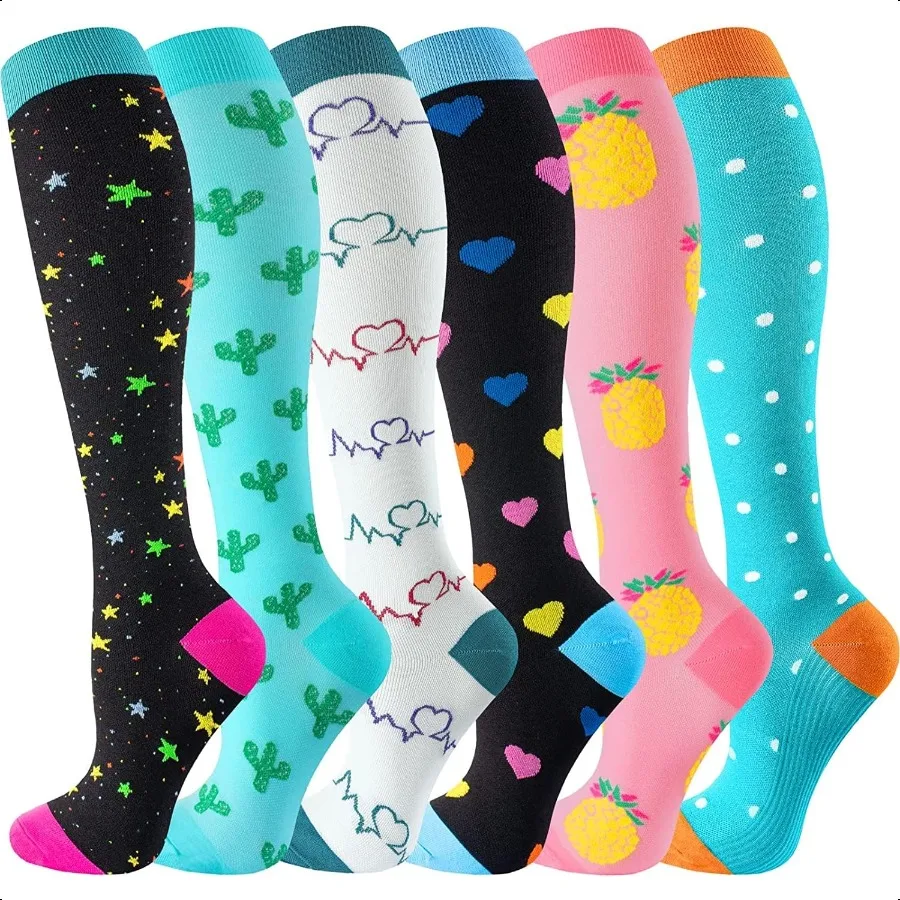 

Comprion Socks for Women Men6 Pairs 2030mmhg port Running Nurse Travel Comprion Socks
