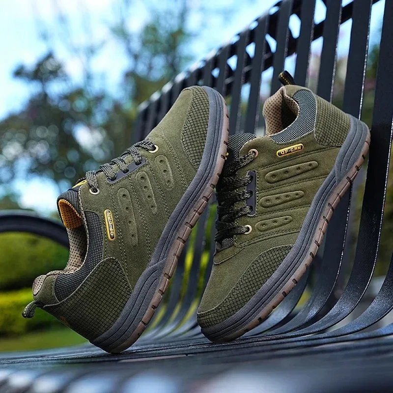 

New Mens Durable Robust Hiking Shoes High-Traction Trail-Perfect Sneakers for Adventure-Ready Mountaineering Trekking Sneakers