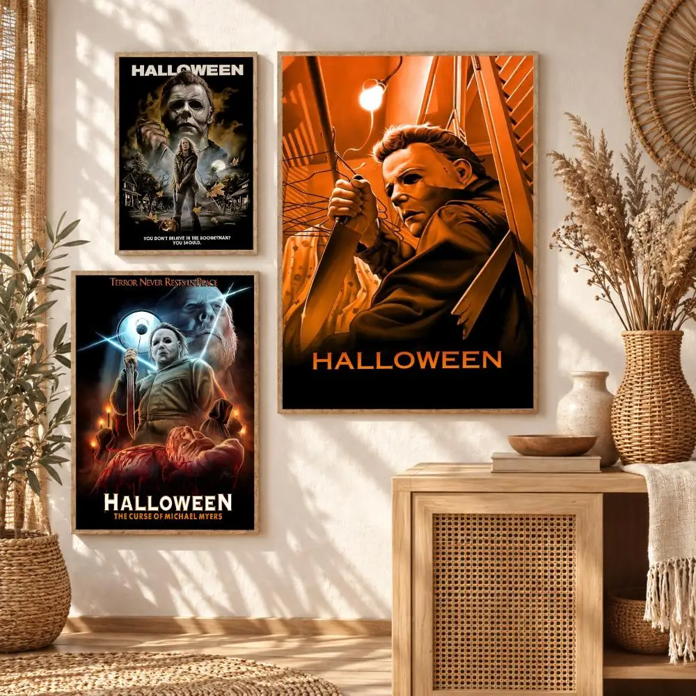 Movie H-Halloween Michael Myers Painting Calligraphy Modern Canvas Wall Art Prints for Living Room Decor | Wall Decals