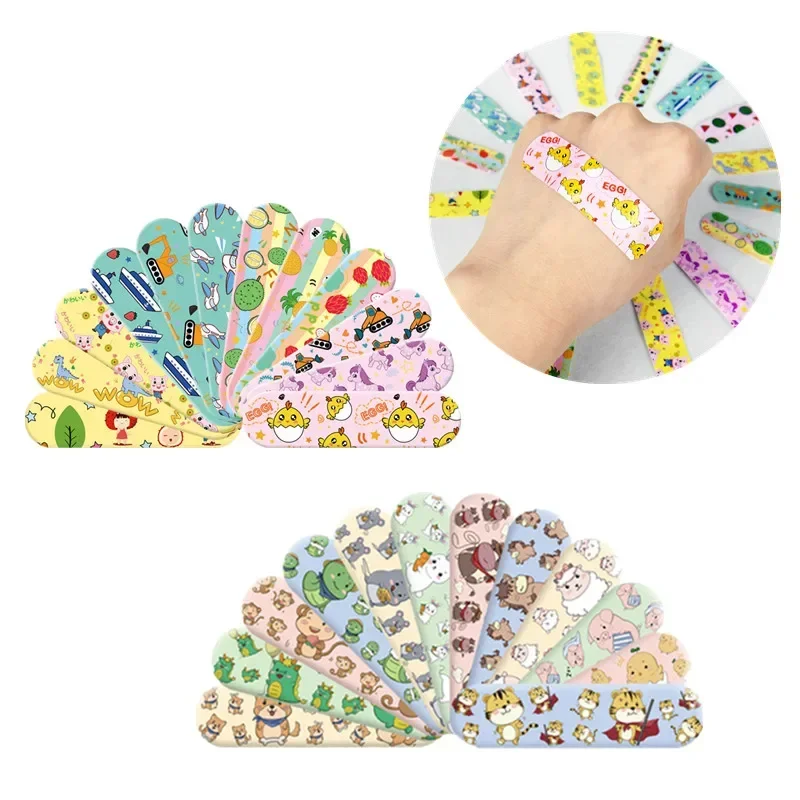 

120pcs/set Kawaii Cartoon Band Aid Skin Dressing Patch for First Aid Strips Wound Plasters Adhesive Bandages Woundplast Kawaii