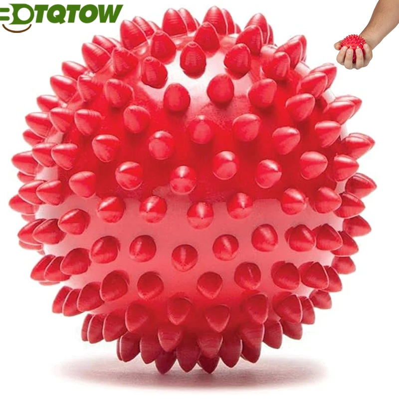 

1Pcs BOTQTOW Spiky Massage Ball,Physical Therapy Massage Balls,Hard Lacrosse Ball & Spiky Massage Ball for Myofascial Release