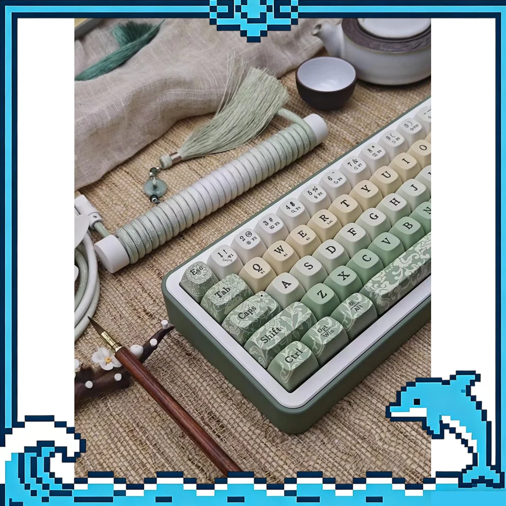 tumbler-studio-x-xiaoqiao-research-institute-jade-pot-theme-fluorescent-custom-mechanical-keyboard-aviator-cable-coiled-cord