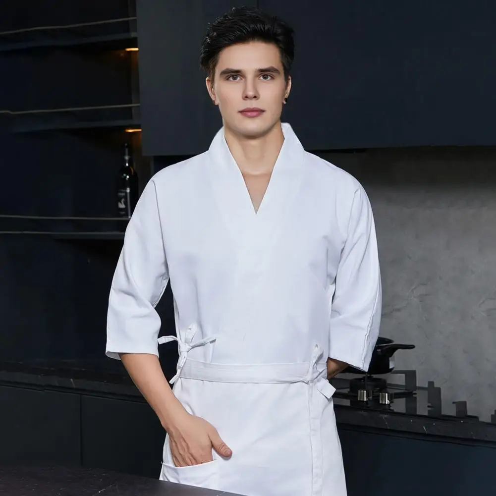 conjunto-de-uniforme-de-cozinha-confortavel-para-chef-com-avental-alca-ajustavel-na-cintura-jaqueta-unissex-estilo-cruzado-com-decote-em-v-profissional